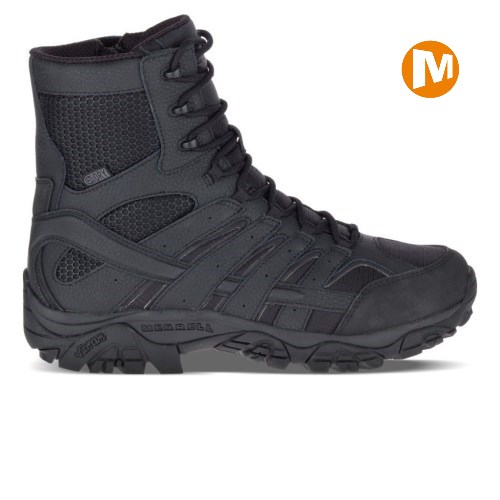 Merrell Moab 2 8" Tactical Waterproof Sicherheitsschuhe Damen Schwarz [DE-PGYEZ]